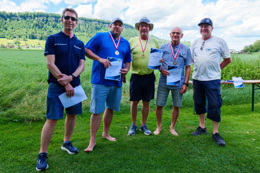 Landesmeister RC E7 2026 1. Hans Rüffer 2. Andreas Zwickl 3. Martin Masal
